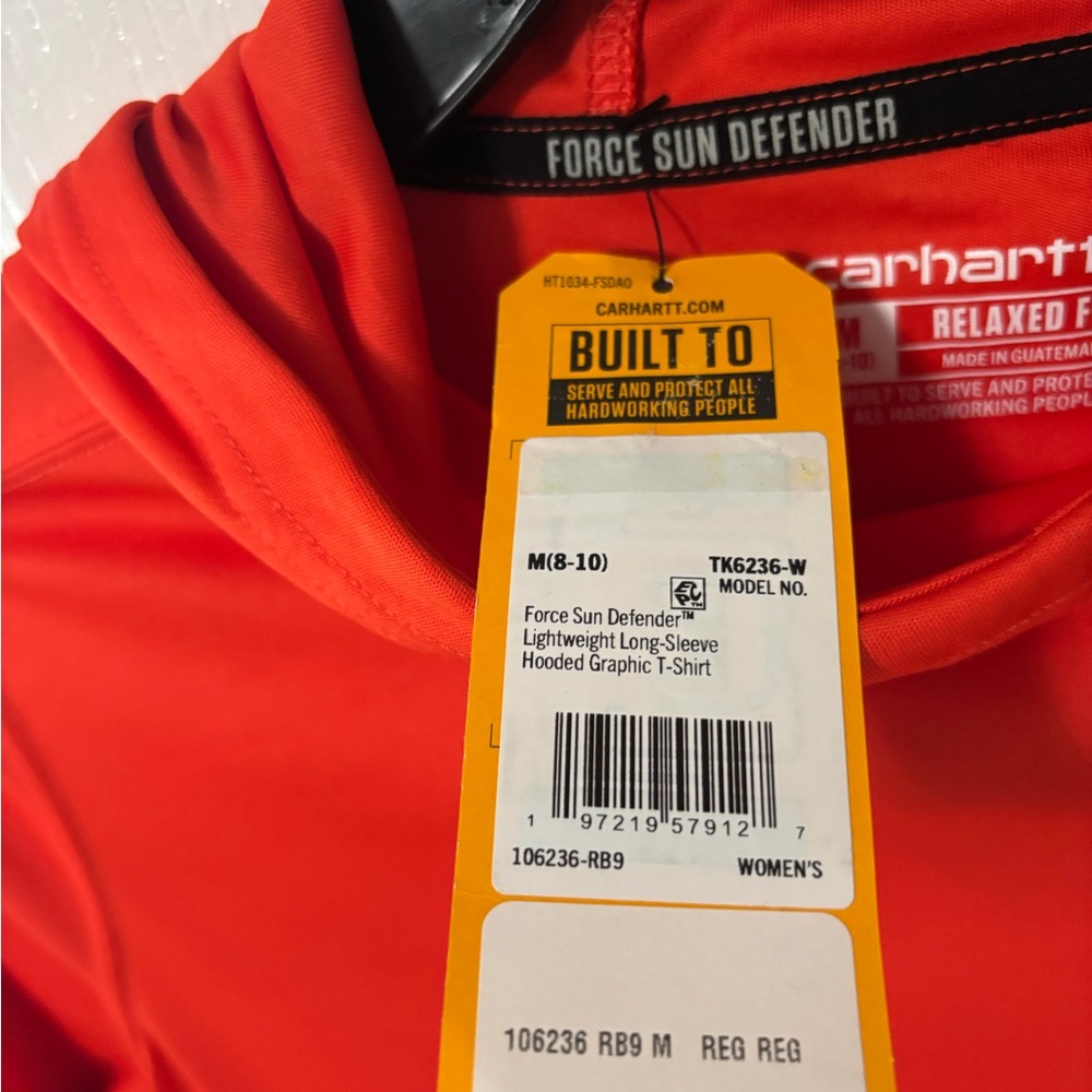 Carhartt force sun defender lightweight hooded t- shirt - Picture 2 of 13